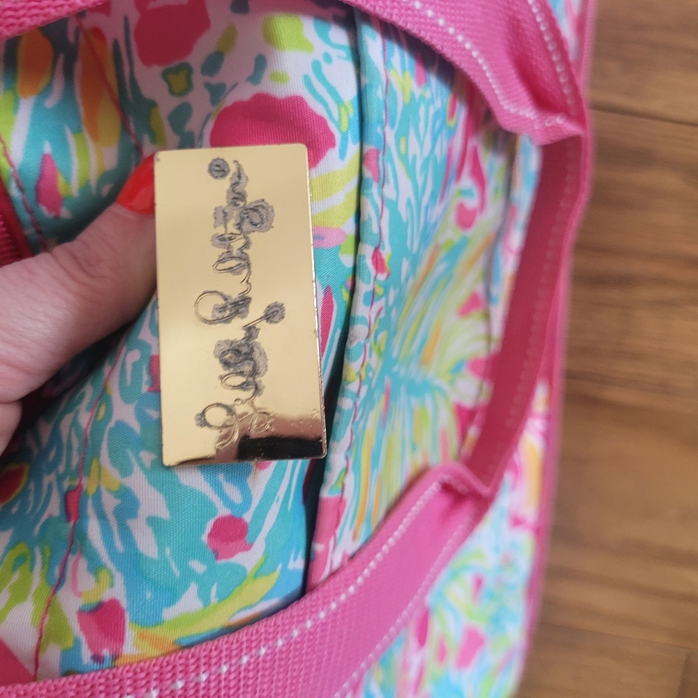 Lilly Pulitzer Vibrant Floral Tote Bag BEACH bag COOLER - Picture 3 of 3
